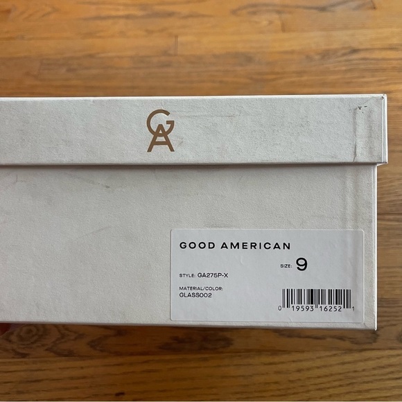 NEW Good American Cinder F*cking Rella Pump Glass Clear Size 9 NWT - Picture 3 of 3